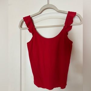 Red tank top